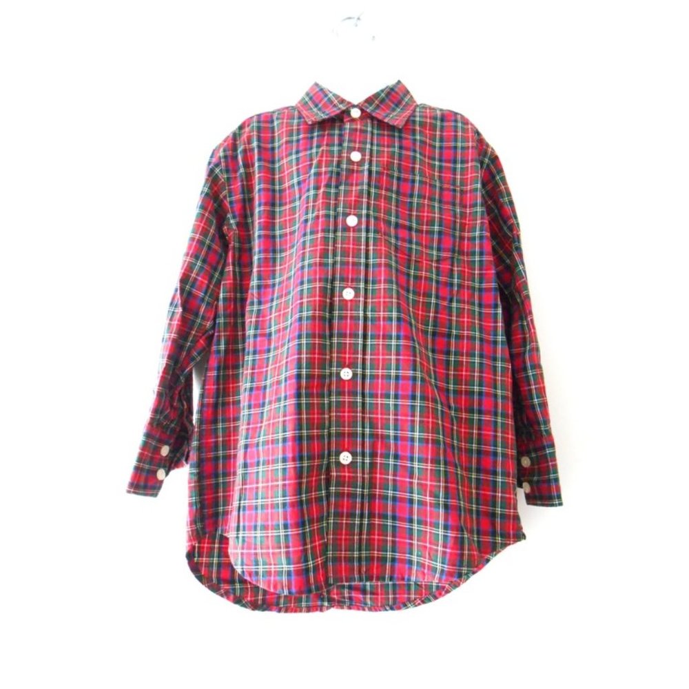 GAP KIDS red tartan shirt size S
